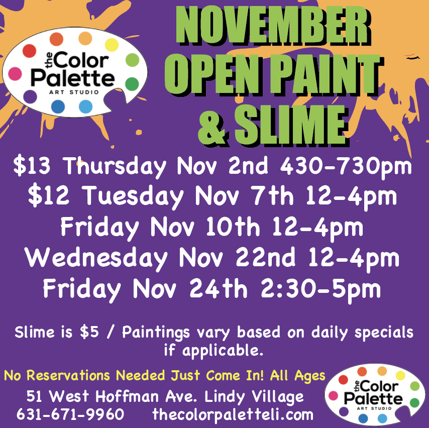 November Open Paint & Slime