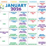 January 2026 Calendar