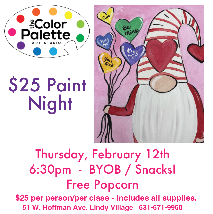 $25 Paint Night - Galentine's Gnome