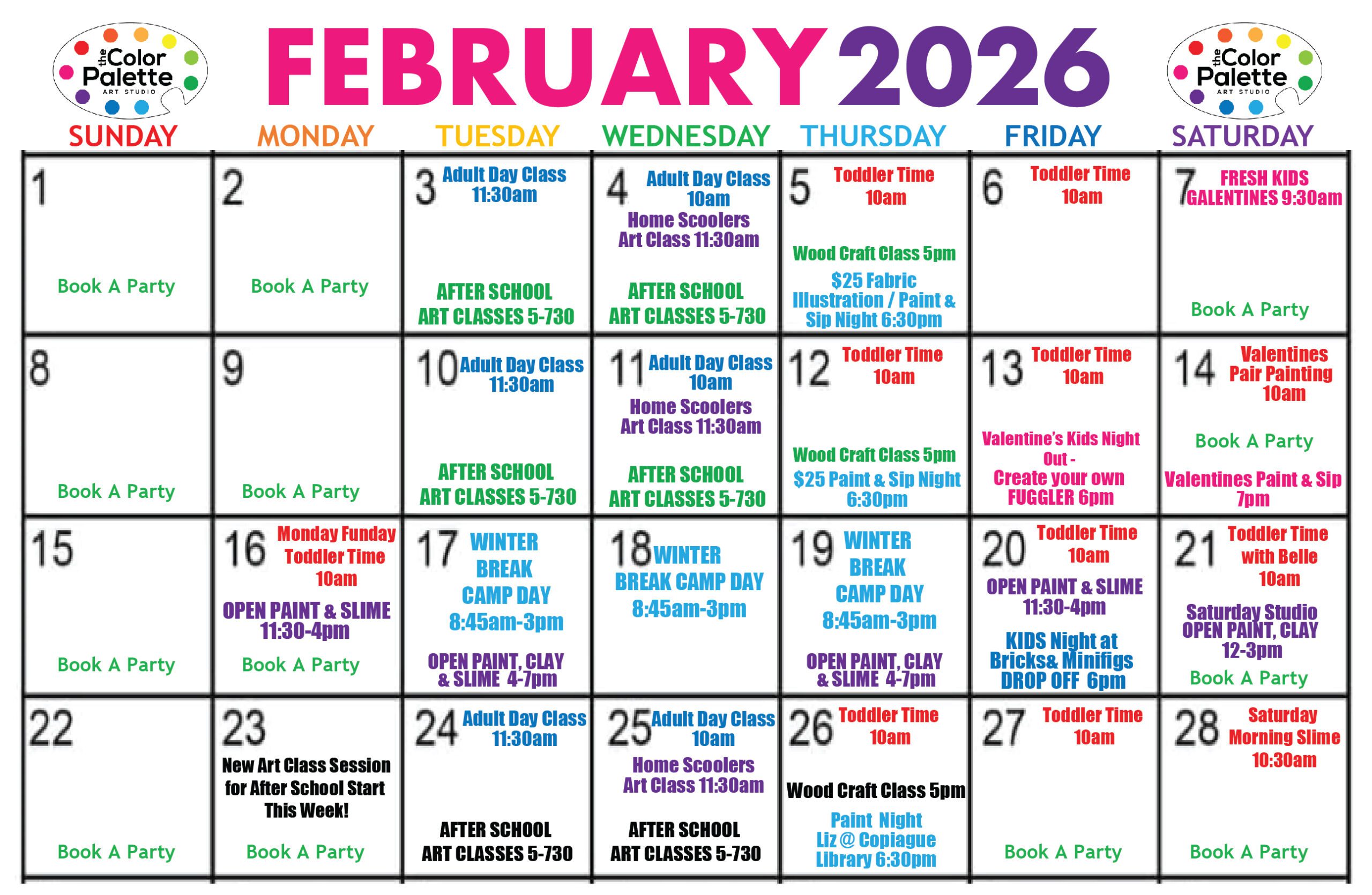 February 2026 Calendar