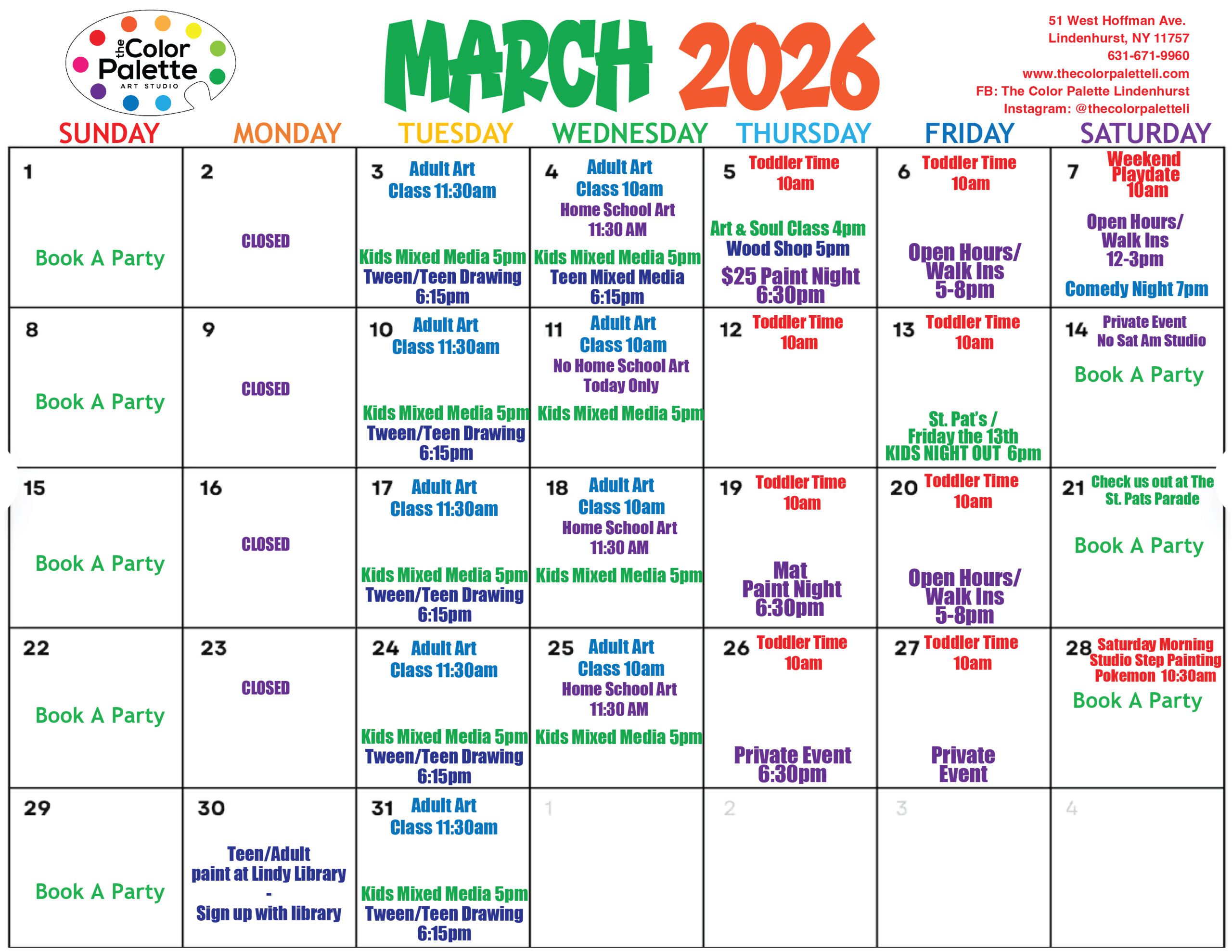 March 2026 Calendar
