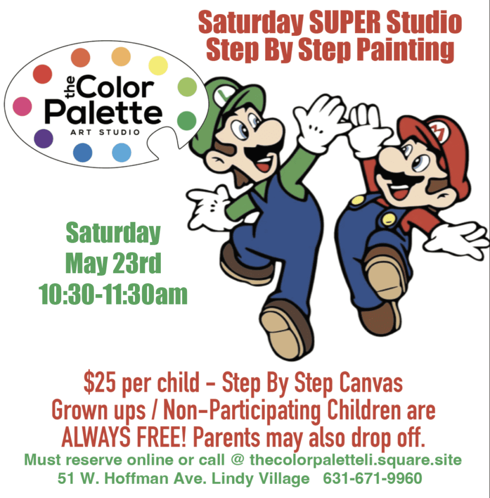 Saturday Super Mario Bros. Studio - Step Painting