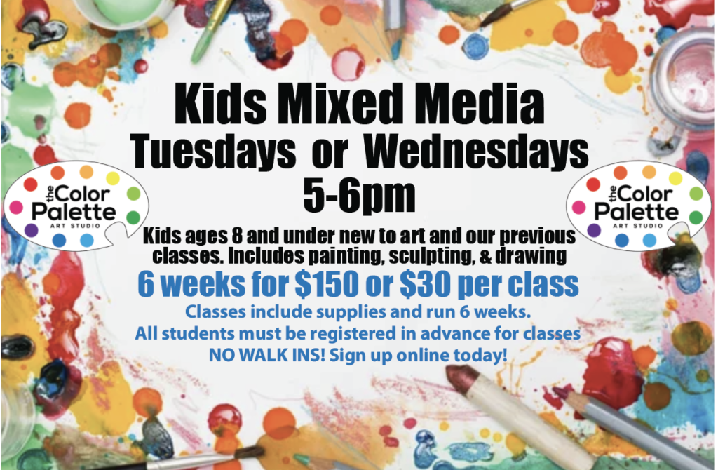 Kids Mixed Media - Tuesday Sept & Oct