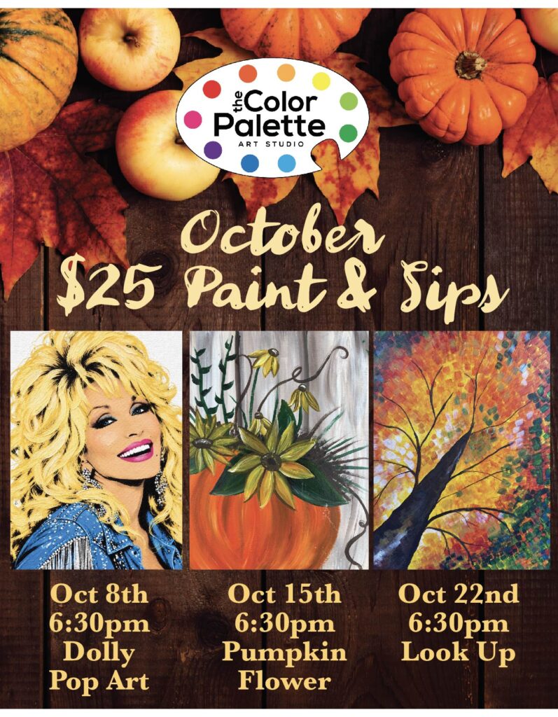 October $25 Paint & Sip Nights