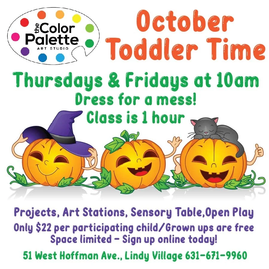 October Toddler Time Art Classes