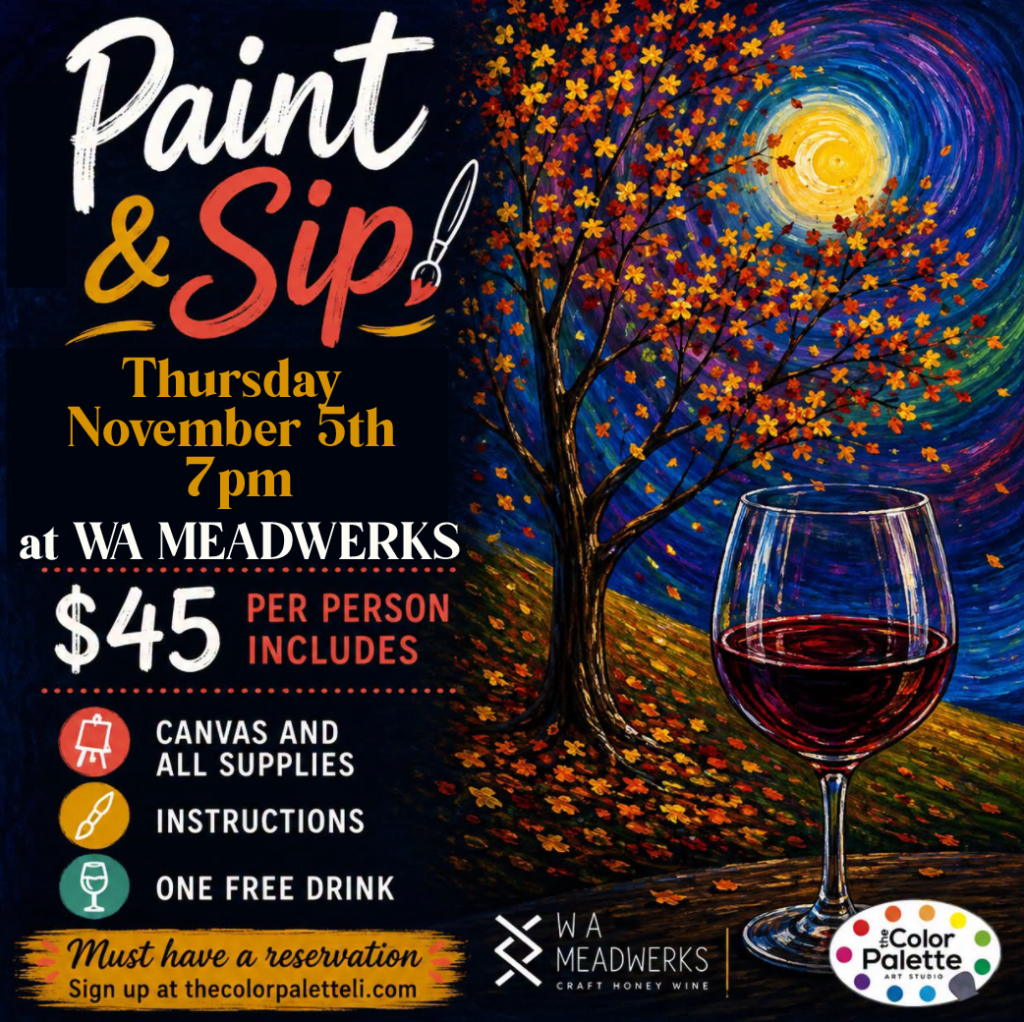 Paint & Sip at WA Meadwerks - moved to Nov 5